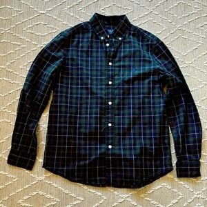 Boys plaid Polo button down shirt